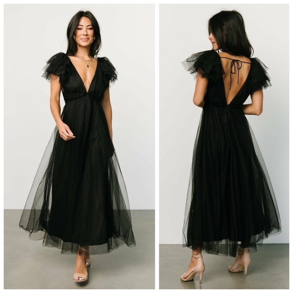 Baltic Born Black Annabella Tulle Dress